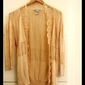 American Rag Crochet Lace Cardigan